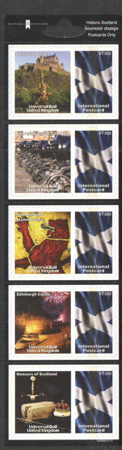 (image for) UK0029 Historic Scotland Universal Mail Stamps Dated: 07/11 - Click Image to Close